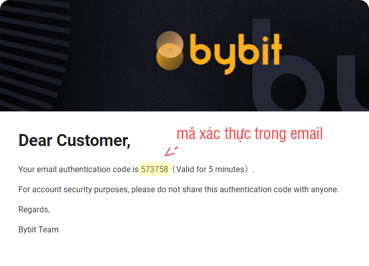 Mã xác thực trong email