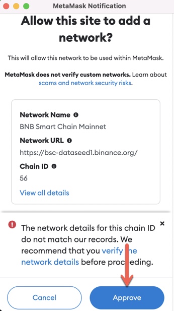 Thêm BSC vào ví Metamask